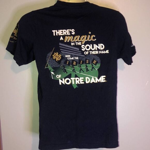 Notre Dame Football Navy Blue T-Shirt Men’s Small - Picture 3 of 6